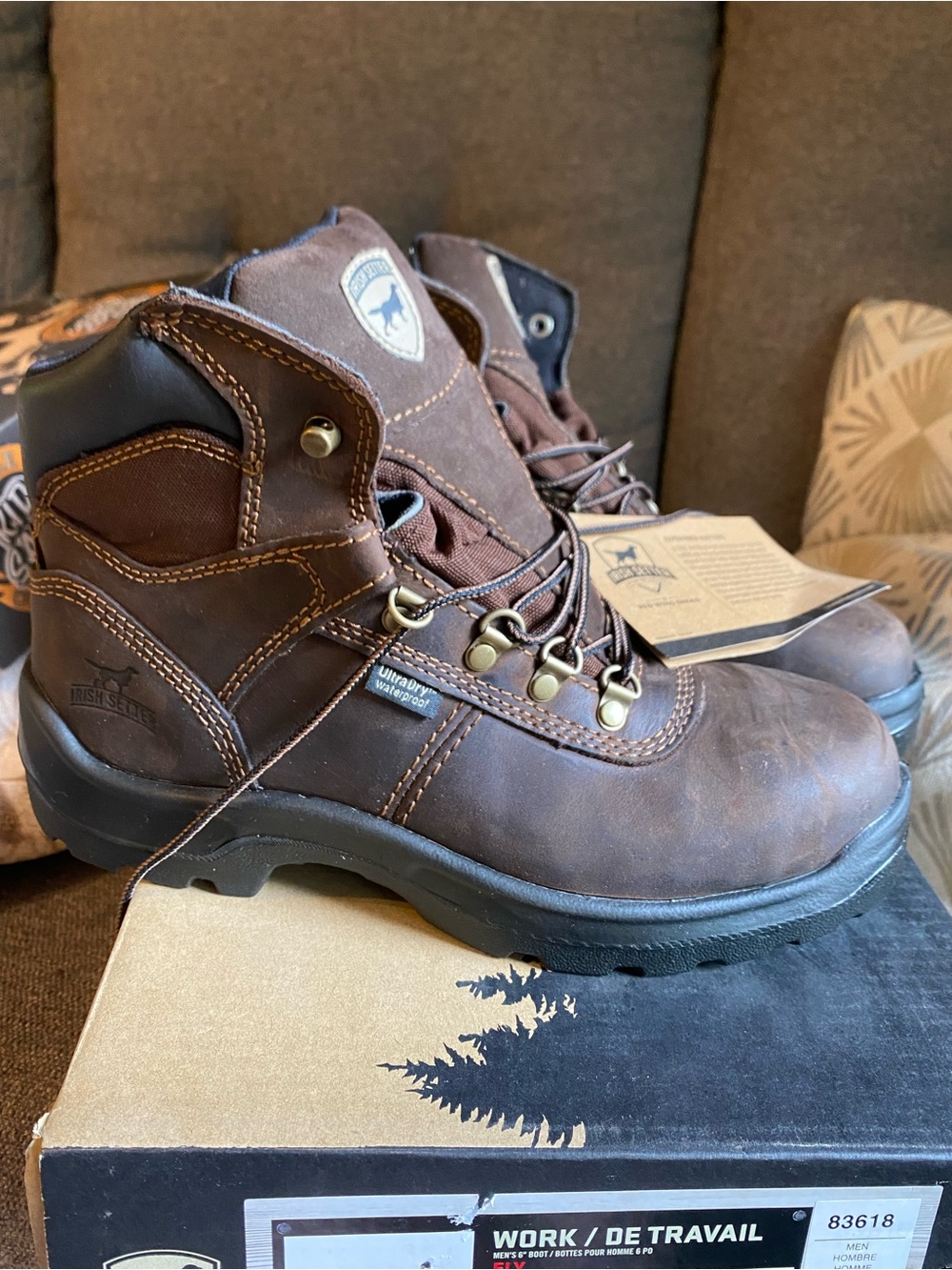 Brand New Irish Setter Men's Waterproof Steel Toe Work Boots